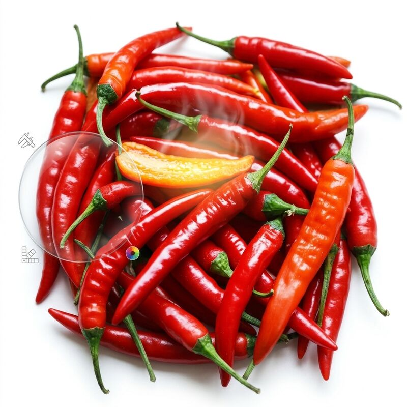 Keskin Aromalı Kuru Kırmızı Biberler Güçlü Kokulu Bütün Tomurcuklar 4-7cm 5000-20000SHU İhracat Sınıfı Toplu