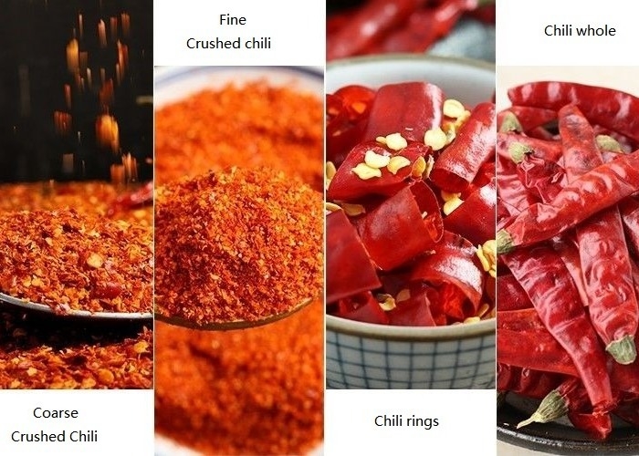 Gerçek 4-7 cm Kurutulmuş sıcak Tianjin biberleri düşük kirlilik 10 kg veya 25 kg'lık torbalarda paketlenmiş
